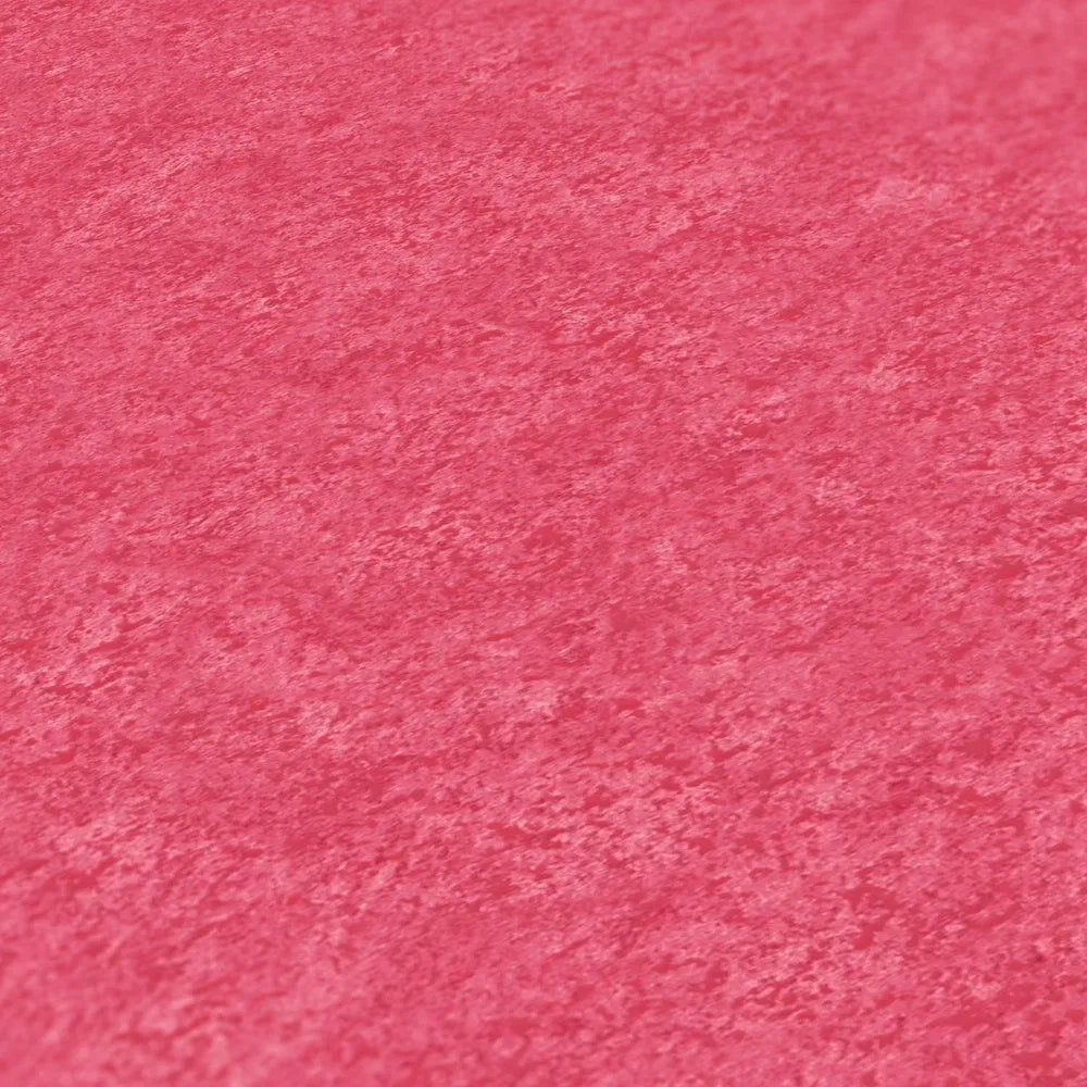 Soft Plain Plaster Wallpaper - Red