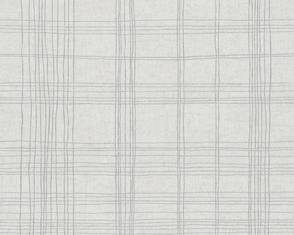 New York Threads Wallpaper - Metallic/White Grey - Discontinuing - BEST DEAL
