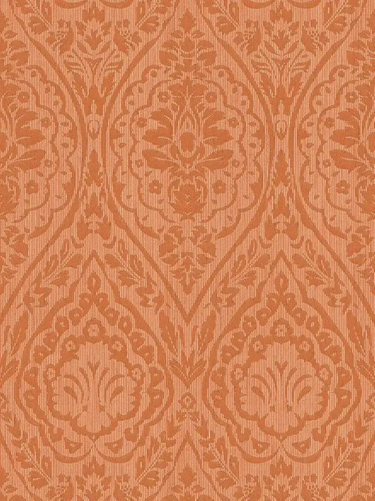 Textured Damask Textured Wallpaper - Orange