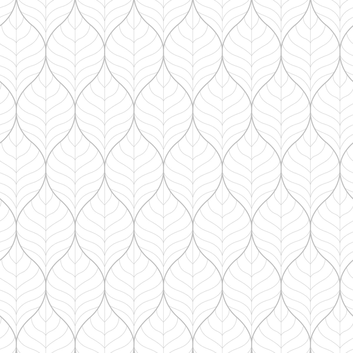 Sample - Blad Wallpaper - Grey
