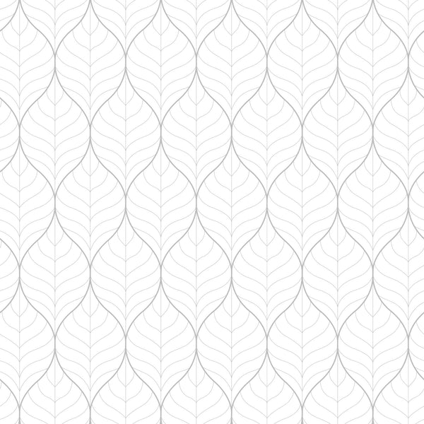 Sample - Blad Wallpaper - Grey