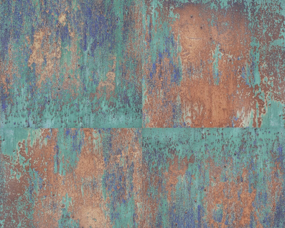 Sample - Industrial Wall Wallpaper Self Adhesive - Rusty