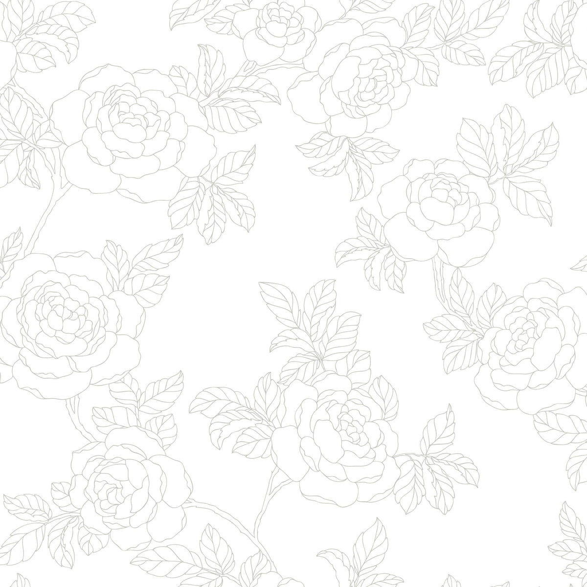 Sample - Inez Wallpaper - Grey