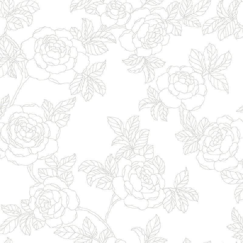 Inez Wallpaper - Grey