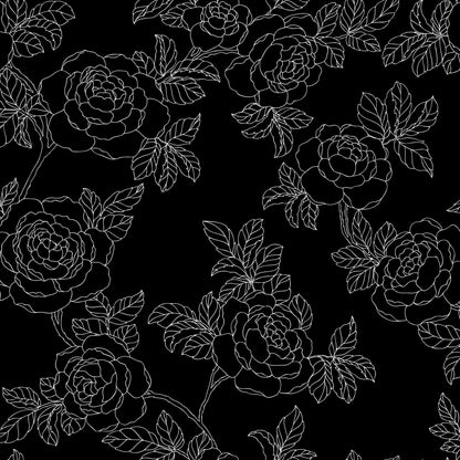 Inez Wallpaper - Black - Discontinuing