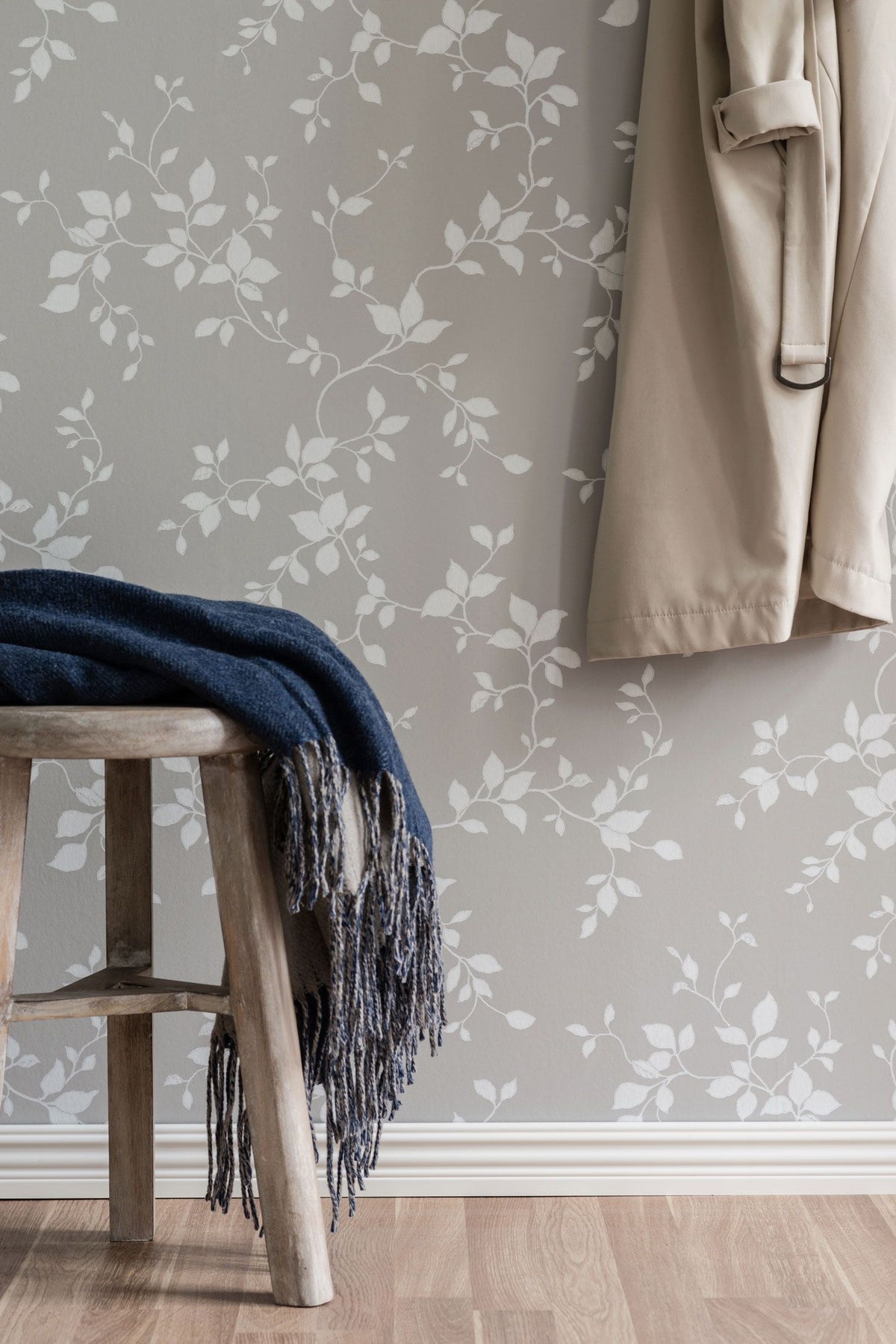 Bjork Wallpaper - Grey/White - Discontinuing