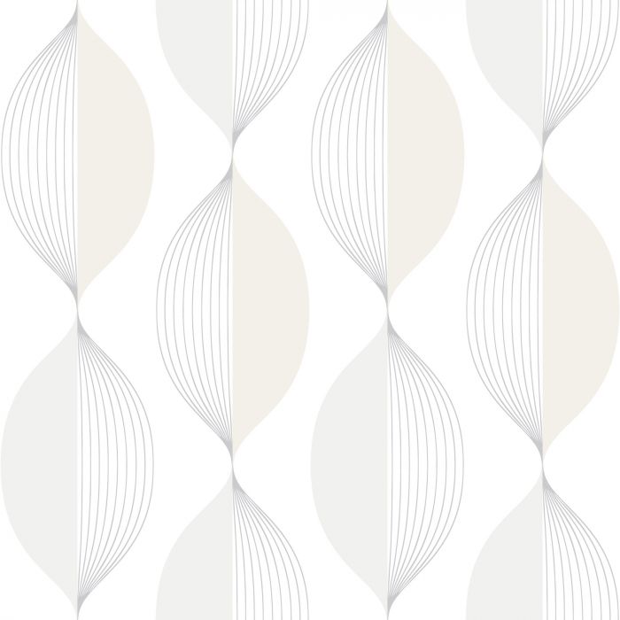 Ellips Wallpaper - White - Discontinuing
