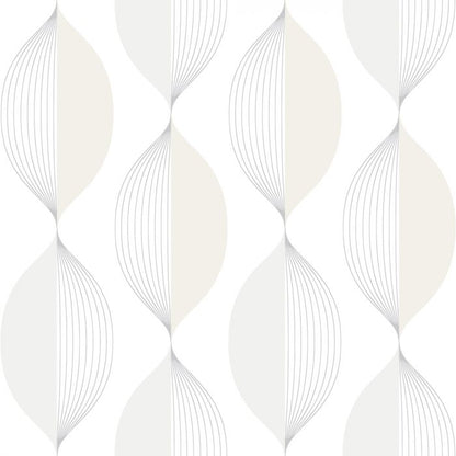Ellips Wallpaper - White - Discontinuing