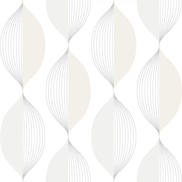 Sample - Ellips Wallpaper - White