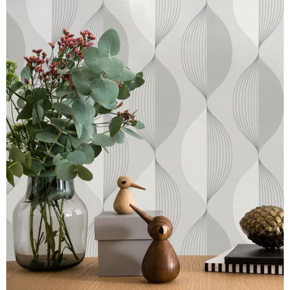 Ellips Wallpaper - Grey - Discontinuing