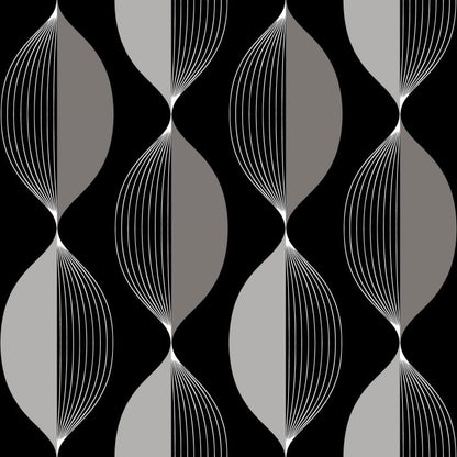 Ellips Wallpaper - Black - Discontinuing