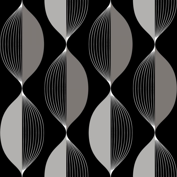 Sample - Ellips Wallpaper - Black