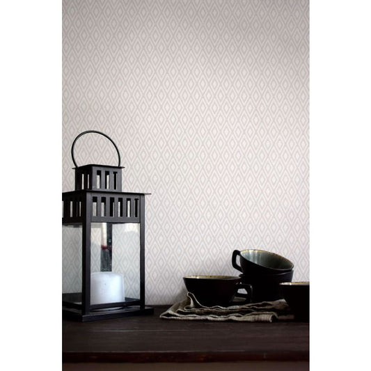 Gasoga Wallpaper - White - Discontinuing