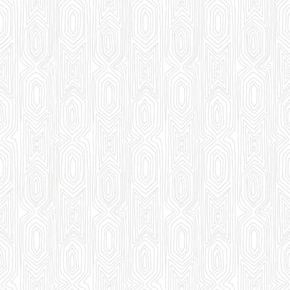 Linjelek Geometric Wallpaper - Silver
