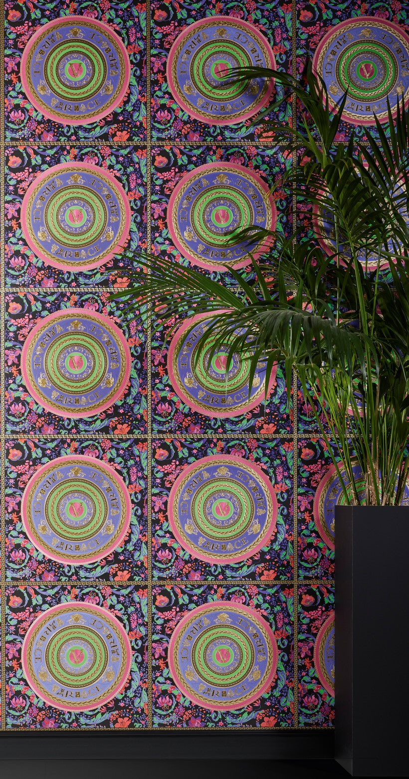Versace Virtuoso Wallpaper - 5 Colours - Bright