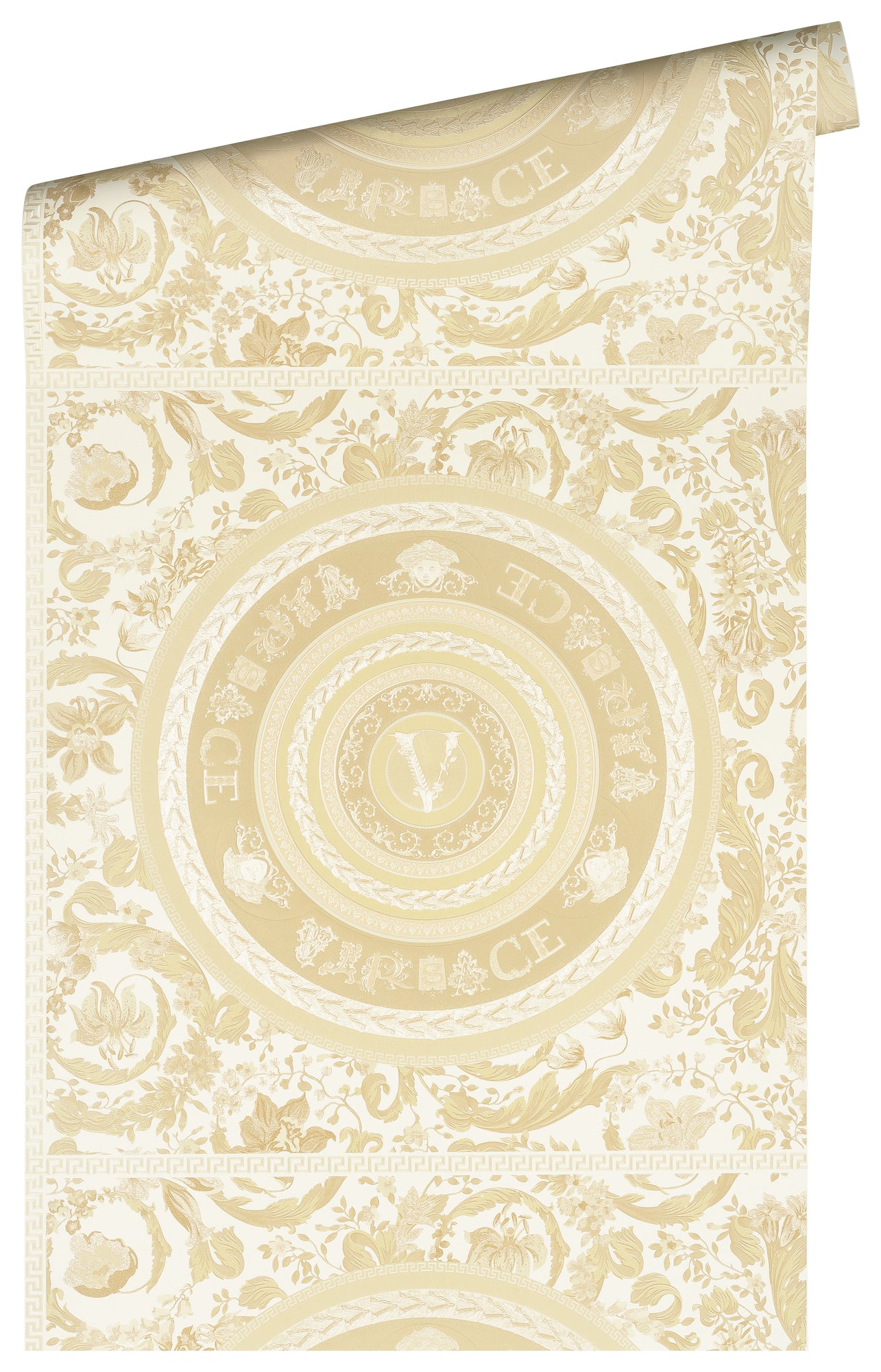 Versace Virtuoso Wallpaper - 5 Colours - Cream