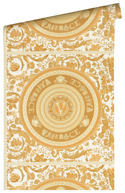 Versace Virtuoso Wallpaper - 5 Colours - Gold