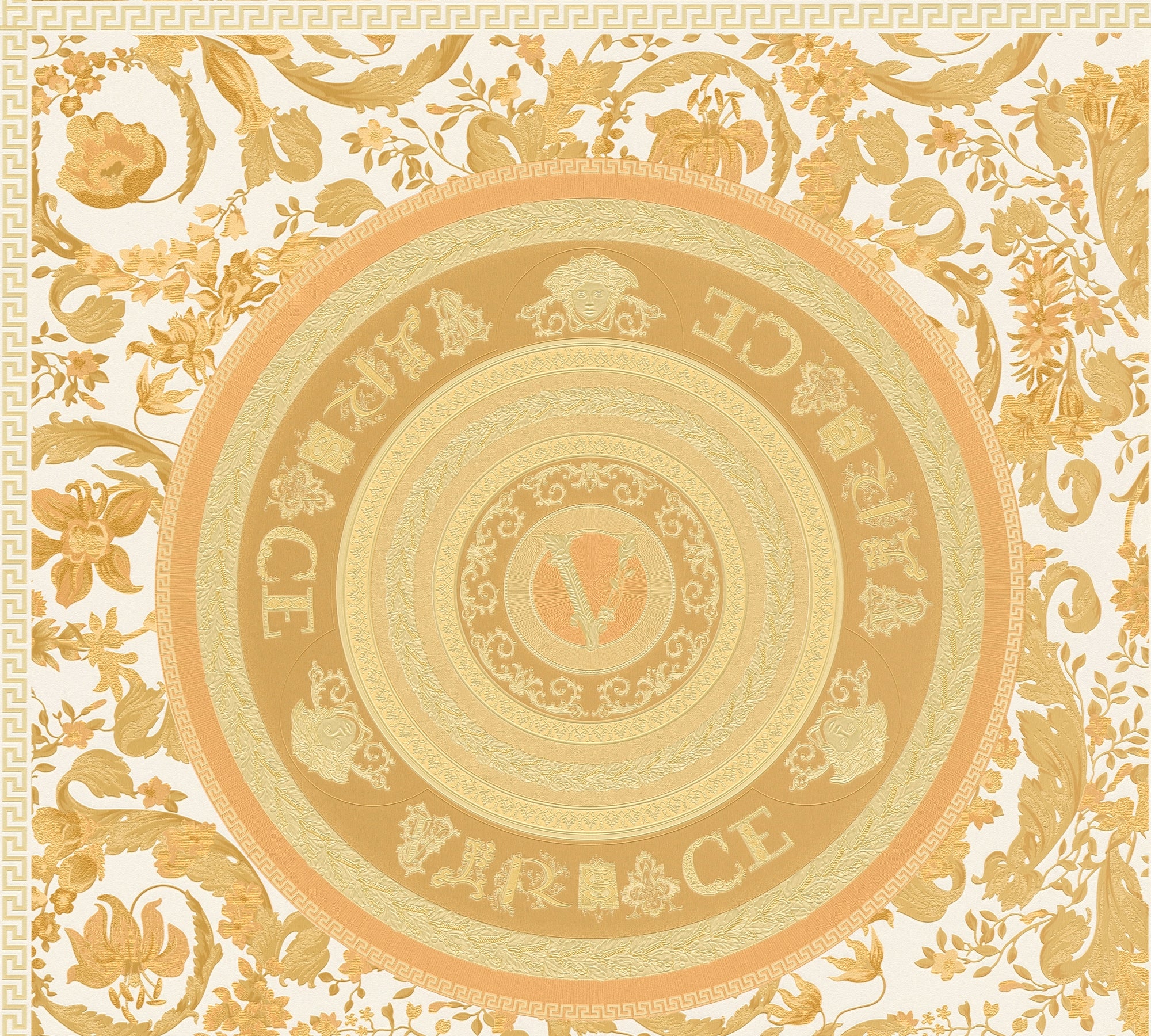 Sample - Versace Virtuoso Wallpaper - 5 Colours - Gold – The Inside