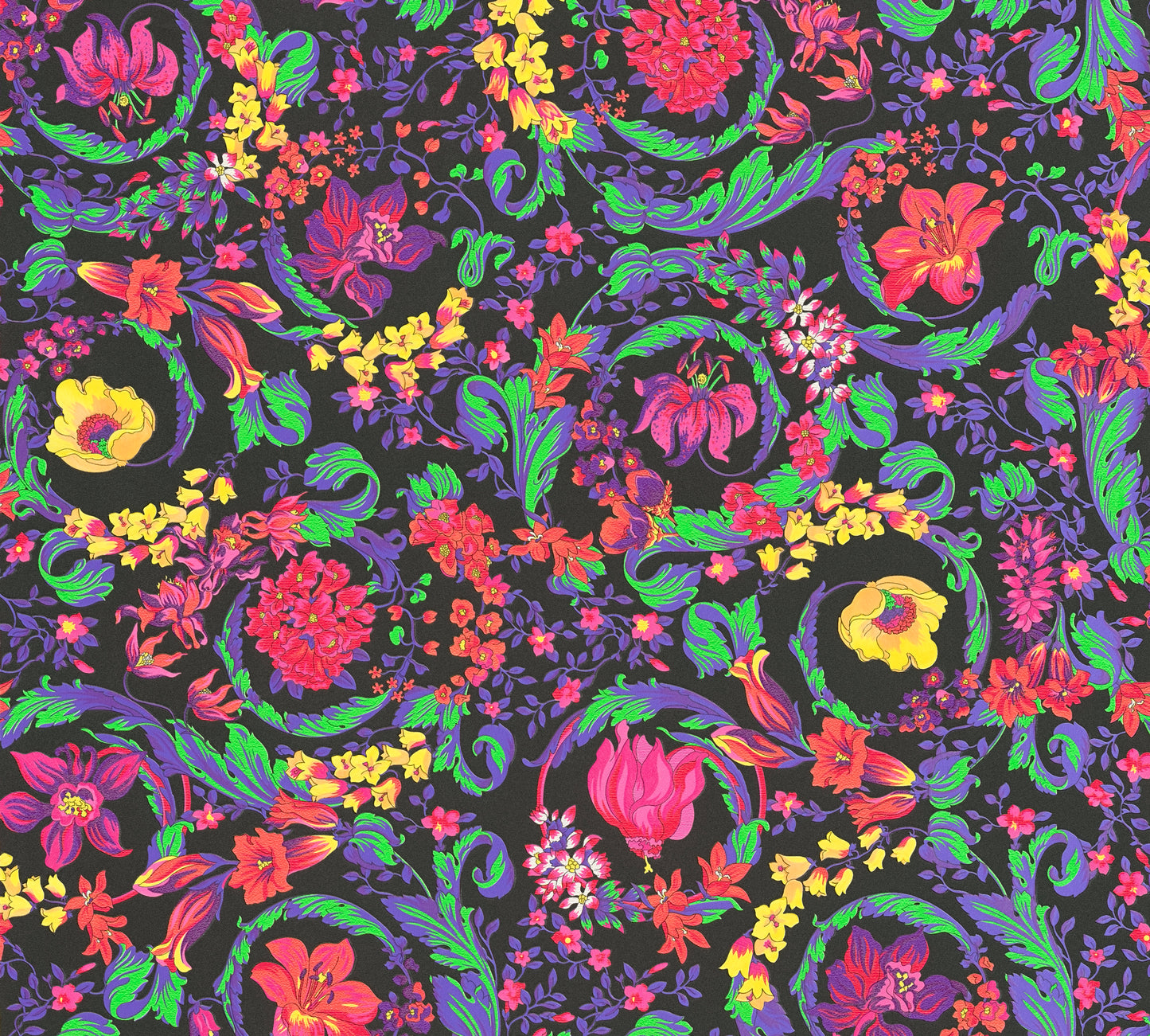 Versace Satin Wallpaper - Multicoloured