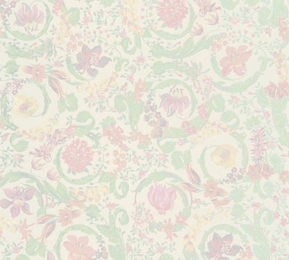 Versace Satin Wallpaper - Soft Pastel