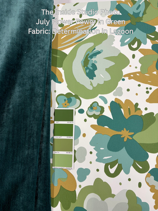 July Flower Power Vinyl Wallpaper - Discontinuing