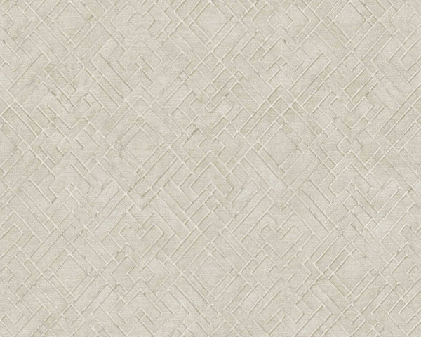 Sample - Geo Parquet Wallpaper (Metropolitan Stories 3 Collection) - Cream