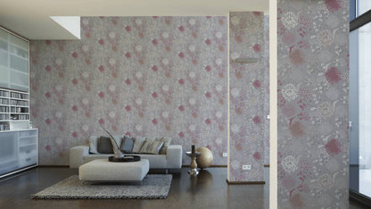 Bloom Wallpaper - House of Turnowsky - Grey/White