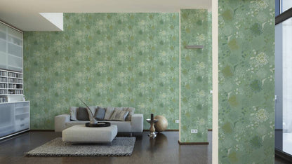 Bloom Wallpaper - House of Turnowsky - Green/White