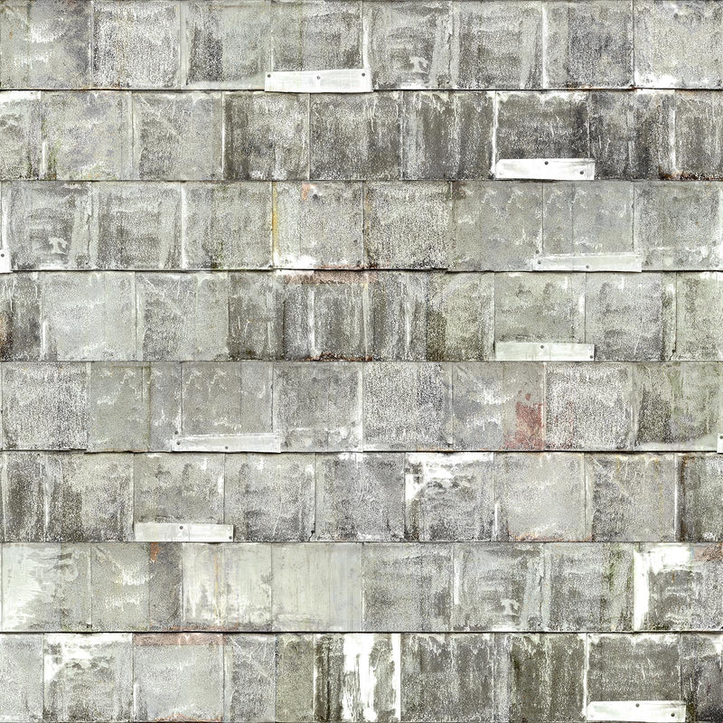 Piet Hein Eek 'Rusted Metal Series' Wallpaper - White Rusted Metal