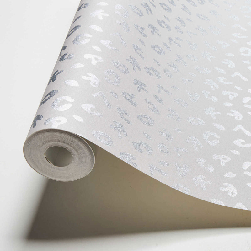 Leopard - Karl Lagerfeld Wallpaper - Grey