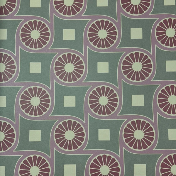 Sample - Retro Oranges Wallpaper - Purple/Grey