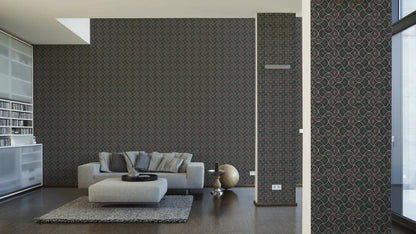Baroque Pattern II Wallpaper - Brown
