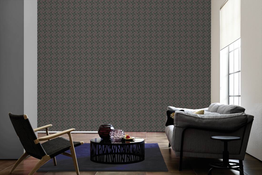 Baroque Pattern II Wallpaper - Brown
