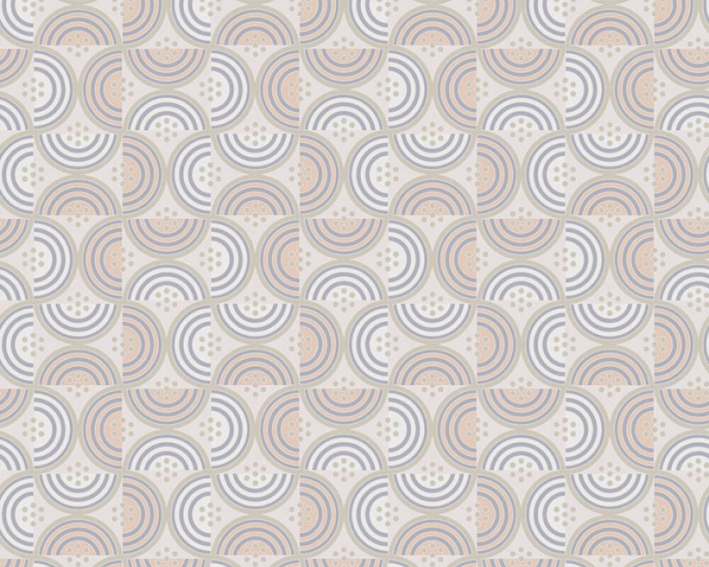 Baroque Pattern II Wallpaper - Light Grey