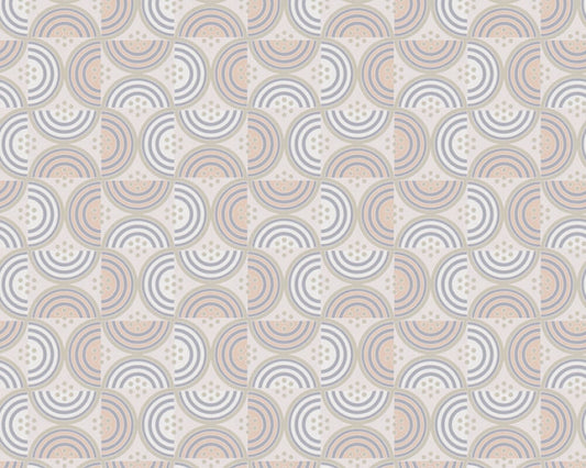 Baroque Pattern II Wallpaper - Light Grey