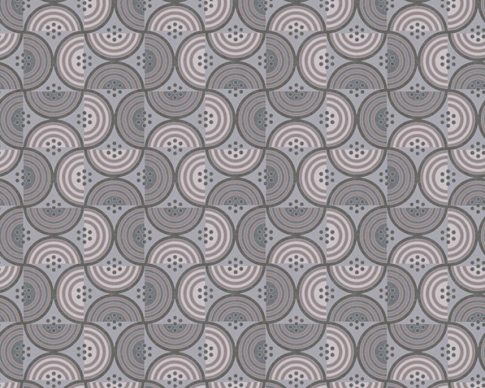 Baroque Pattern II Wallpaper - Grey