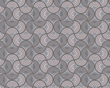 Baroque Pattern II Wallpaper - Grey