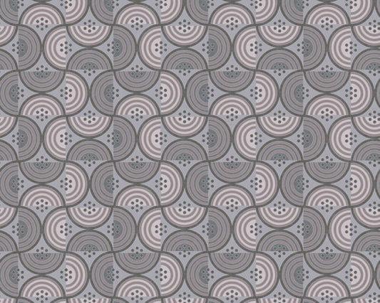 Baroque Pattern II Wallpaper - Grey