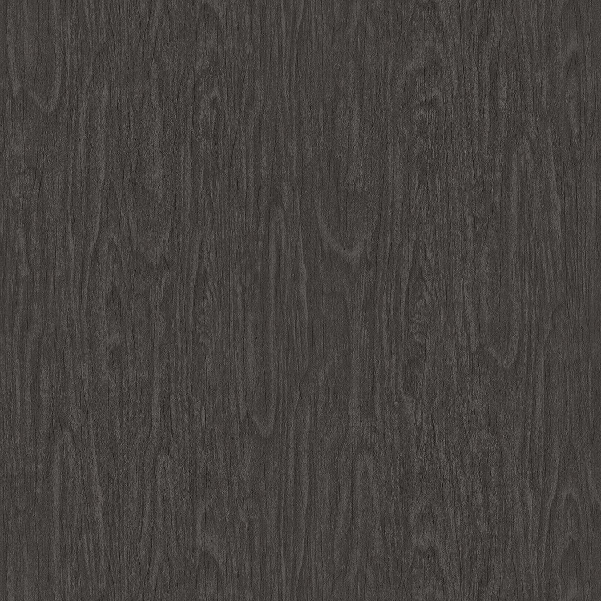 Sample - Versace Timber Wallpaper - Grey/Black