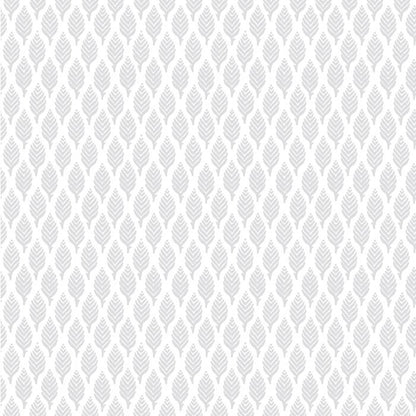 Dun Diamond Leaves Wallpaper - Grey