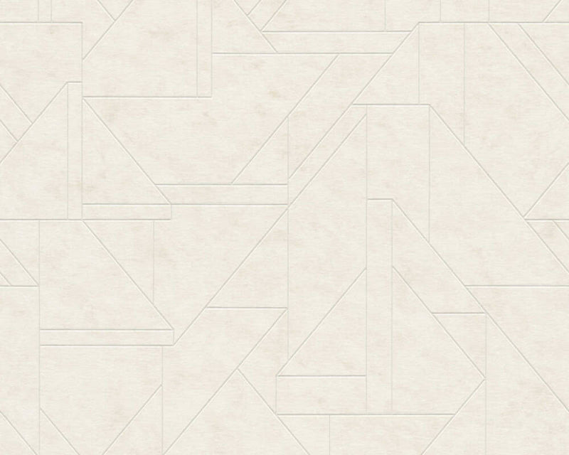 Metro Deco Lines (Metropolitan Stories 3 Collection) - Cream/Gold