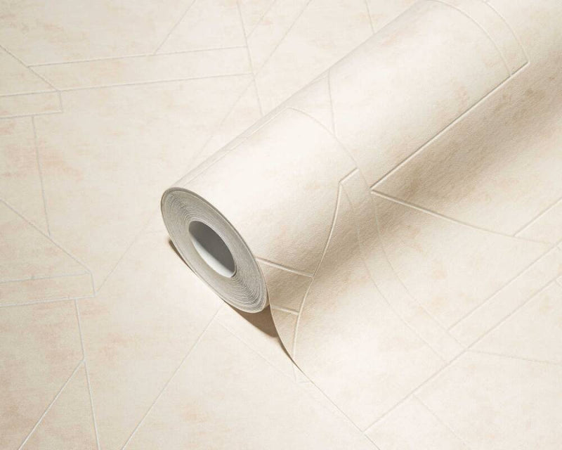 Metro Deco Lines (Metropolitan Stories 3 Collection) - Cream/Gold