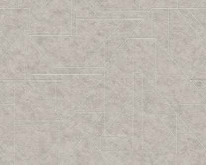 Metro Deco Lines (Metropolitan Stories 3 Collection) - Grey/Silver
