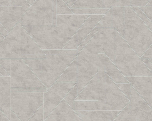 Metro Deco Lines (Metropolitan Stories 3 Collection) - Grey/Silver