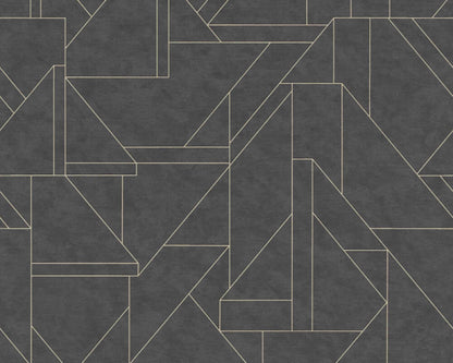 Metro Deco Lines (Metropolitan Stories 3 Collection) - Grey/Silver