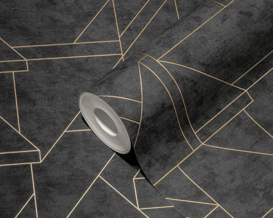 Metro Deco Lines (Metropolitan Stories 3 Collection) - Black/Gold
