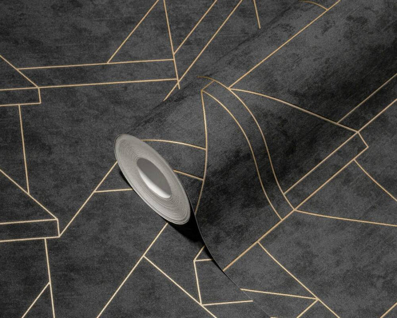 Metro Deco Lines (Metropolitan Stories 3 Collection) - Black/Gold