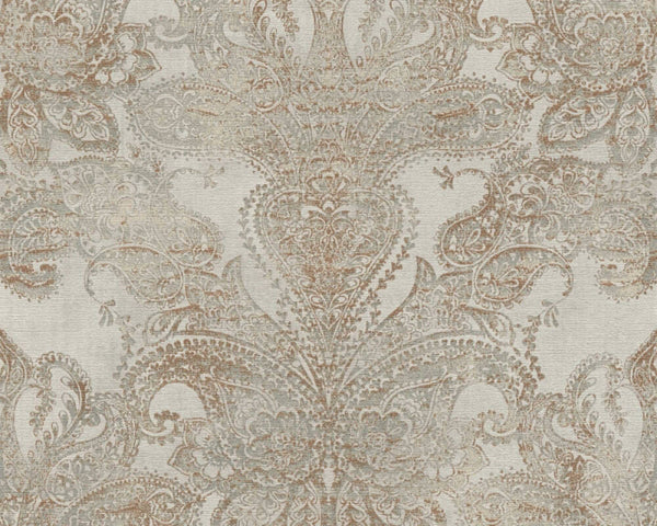 Sample - Baroque Ornaments Wallpaper (Metropolitan Stories 3 Collection) - Cream