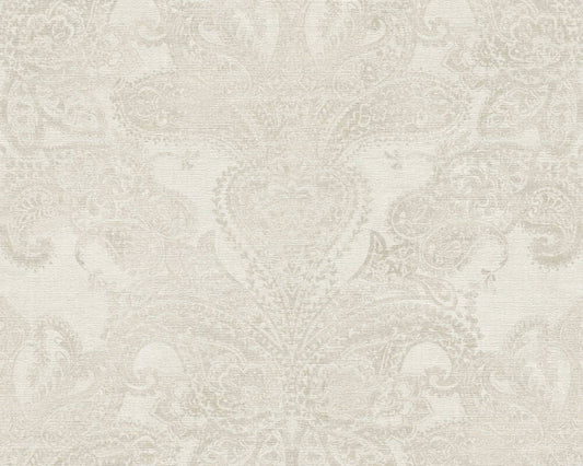 Baroque Ornaments Wallpaper (Metropolitan Stories 3 Collection) - White