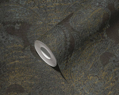 Baroque Ornaments Wallpaper (Metropolitan Stories 3 Collection) - Black